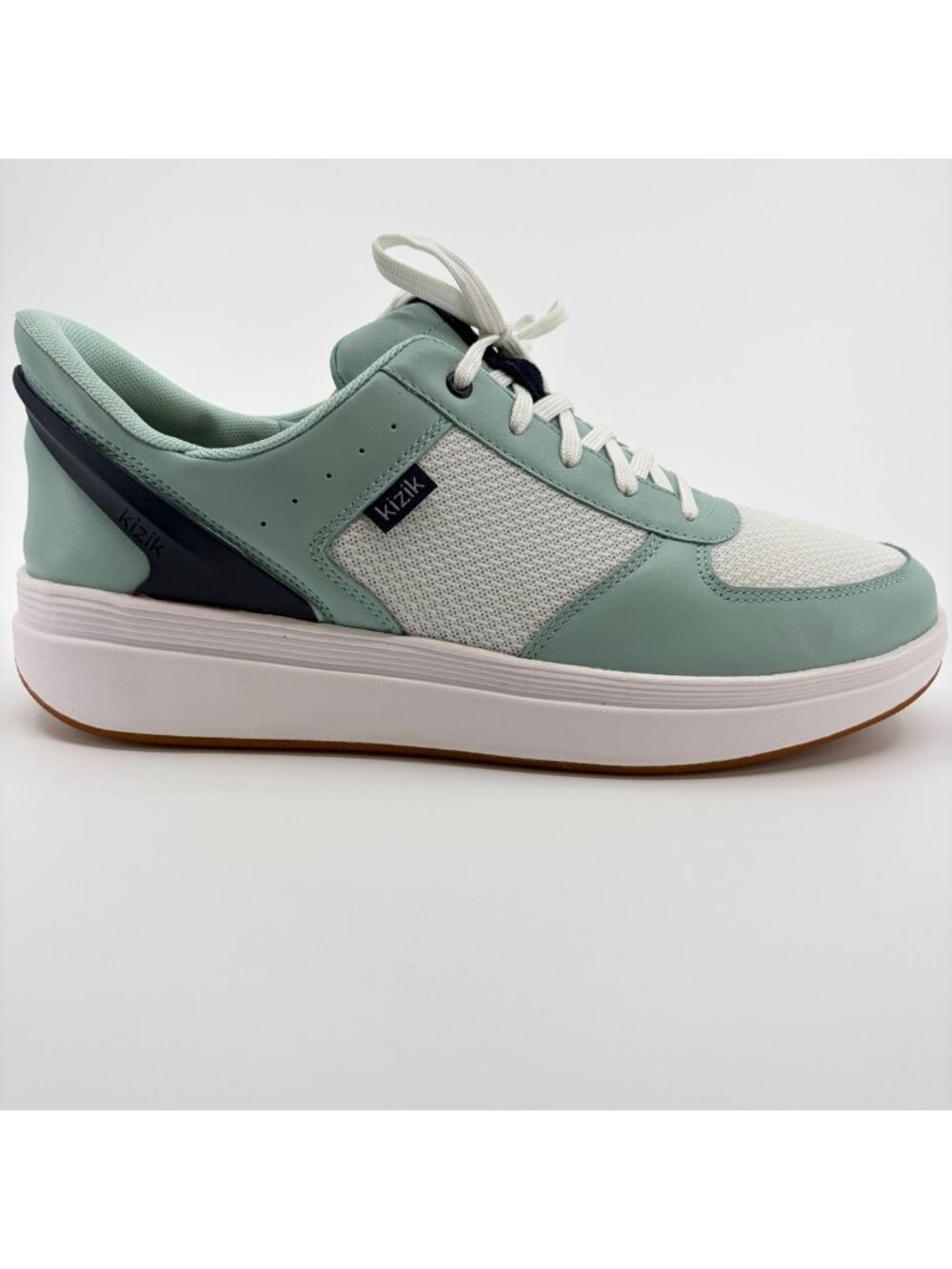 Kizik Brisbane Womens Size 12D Blue White Athletic Hands Free Shoes Sneakers
